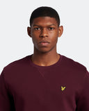 Lyle & Scott Mens ML424VOG Z562 Jumper Burgundy