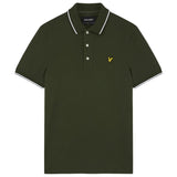 Lyle & Scott Tipped Olive Polo Shirt
