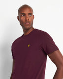 Lyle & Scott Plain Burgundy T-Shirt