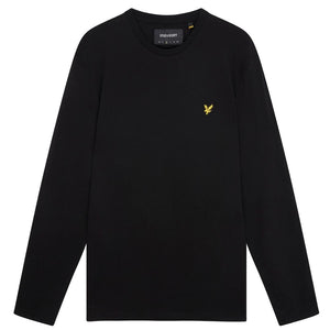 Lyle Scott Branded Black Long Sleeve T Shirt
