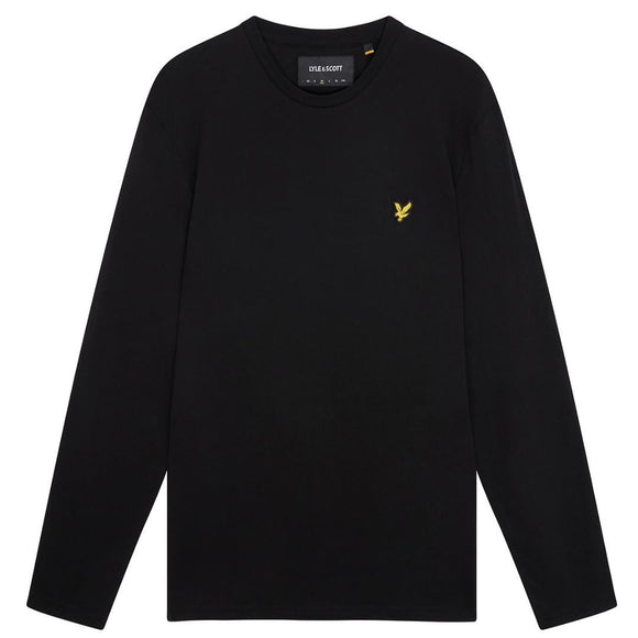 Lyle Scott Branded Black Long Sleeve T Shirt