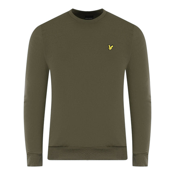 Lyle Scott Ripstop Panel Green Sweater