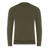 Lyle Scott Ripstop Panel Green Sweater