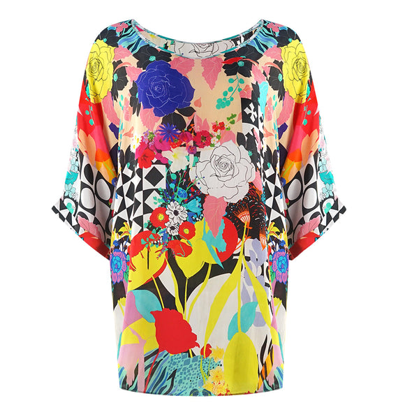 Inoa Womens Monrovian 12001 Fish Top Multicoloured