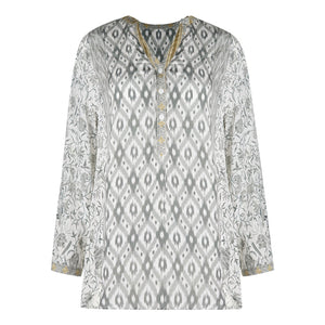 Inoa Womens Neutral 1939 Grey Milano Top Grey