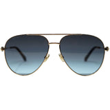 Jimmy Choo Womens Olly/S 000 GB Sunglasses Gold