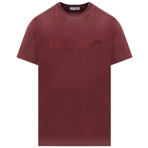 Off White Mens Omaa027F23Jer0092222 T Shirt Red