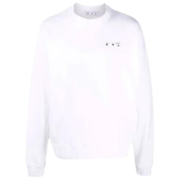 Off-White Mens OMBA054C99FLE0010110 Sweatshirt White