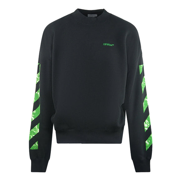 Off White Mens Omba070F23Fle0051050 Sweatshirt Black - Style Centre Wholesale