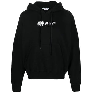 Off White Mens OMBB085F22FLE0021001 Hoodie Black