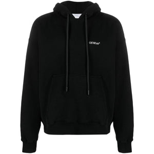 Off White Lunar Arrow Design Black Skate Hoodie