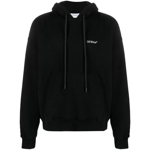 Off White Lunar Arrow Design Black Skate Hoodie