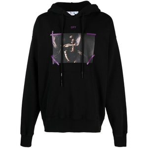 Off White Mens OMBB085S23FLE0011036 Hoodie Black