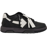 Off White Out Of Office Black Calf Leather Sneakers