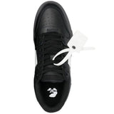 Off White Out Of Office Black Calf Leather Sneakers