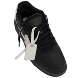 Off White Out Of Office Black Calf Leather Sneakers