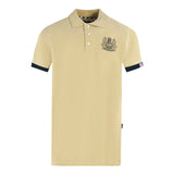 Aquascutum Branded Collar Beige Polo Shirt