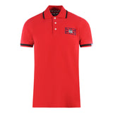 Aquascutum London Union Jack Red Polo Shirt