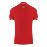 Aquascutum Embossed A Tipped Red Polo Shirt