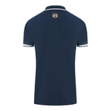 Aquascutum Embossed A Tipped Navy Blue Polo Shirt