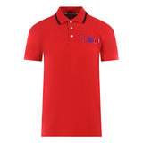 Aquascutum Mens P01323 52 Polo Shirt Red