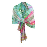Inoa Womens Scarf Palm Leaves 1948 Scarf Multicoloured