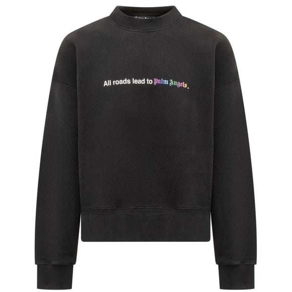 Palm Angels Mens Pmba026F23Fle0021001 Sweatshirt Black - Style Centre Wholesale