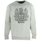 Aquascutum Large Crest Crew Neck Grey Sweatshirt