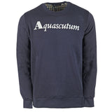 Aquascutum Box Logo Navy Sweatshirt