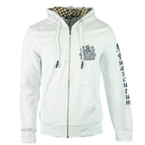 Aquascutum Waterfield Logo White Zip Hoodie