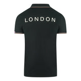 Aquascutum Mens Polo Shirt QMP023 99 Black