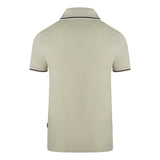 Aquascutum Mens Polo Shirt QMP028 10 Beige