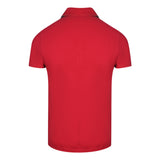 Aquascutum Aldis Crest Block Logo Red Polo Shirt