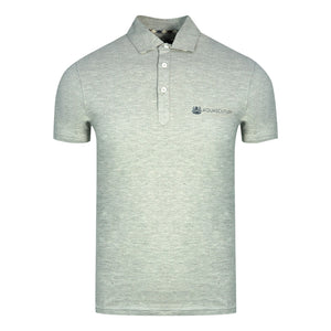 Aquascutum Mens QMP040 94 Polo Shirt Grey