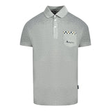 Aquascutum Check Pocket Grey Polo Shirt
