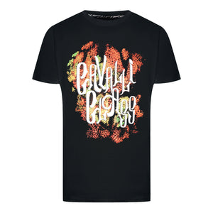 Cavalli Class Bold Logo Black T Shirt