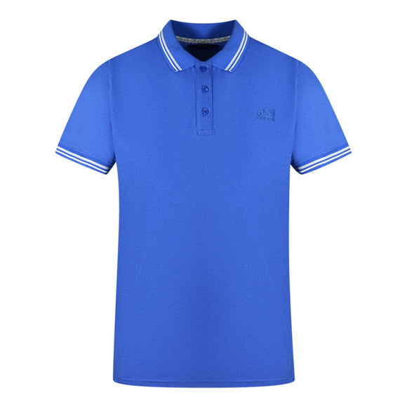 Cavalli Class Mens Polo Shirt Qxt64S Kb002 03030 Blue - Style Centre Wholesale