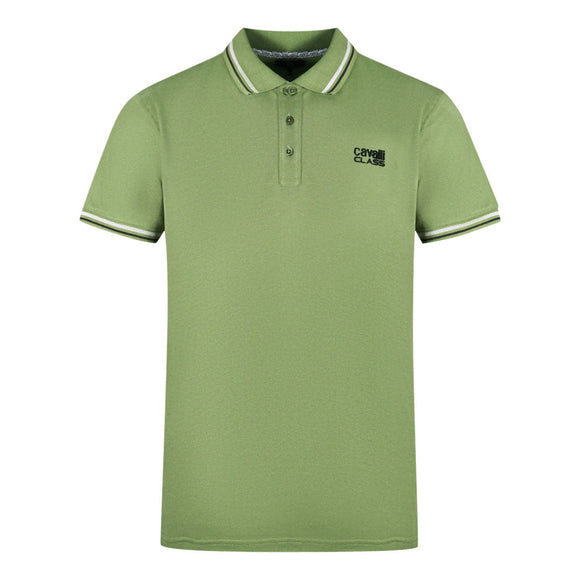 Cavalli Class Mens Polo Shirt Qxt64T Kb004050 04050 Green - Style Centre Wholesale