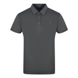 Cavalli Class Brand Logo Black Polo Shirt