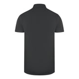 Cavalli Class Brand Logo Black Polo Shirt