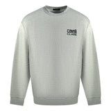 Cavalli Class Print Logo Grey Jumper