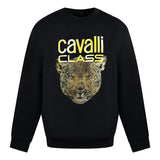 Roberto Cavalli Mens QXT66B CF062 Sweater Black