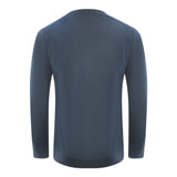 Cavalli Class Piercing Snake Logo Navy Blue Sweatshirt