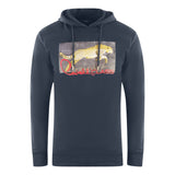 Cavalli Class Sprinting Leopard Logo Navy Blue Hoodie