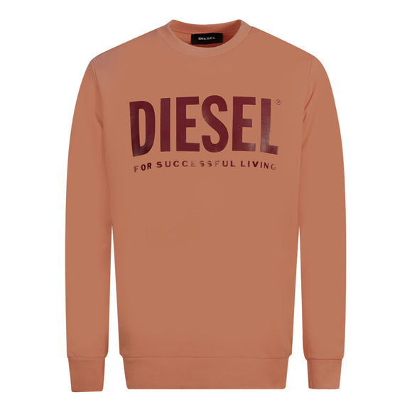 Diesel S Division Logo Pink Sweater