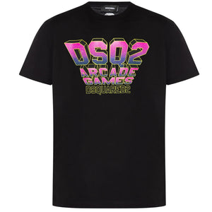 Dsquared2 Mens T Shirt S74Gd01152 900 Black - Style Centre Wholesale