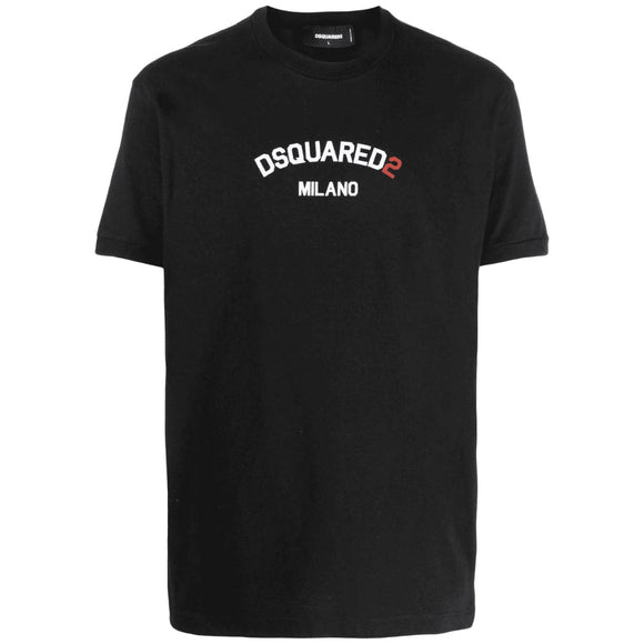 Dsquared2 Mens T Shirt S74Gd0969 900 Black - Style Centre Wholesale