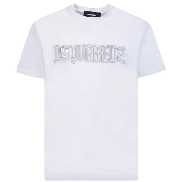 Dsquared2 Mens T Shirt S74Gd1161 100W White - Style Centre Wholesale