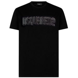 Dsquared2 Brand Logo Cool Fit Black T Shirt