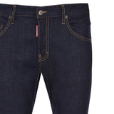 Dsquared2 Skater Jean Italian Address Logo Navy Blue Wash Jeans S74Lb1198 S30664 470 - Style Centre Wholesale